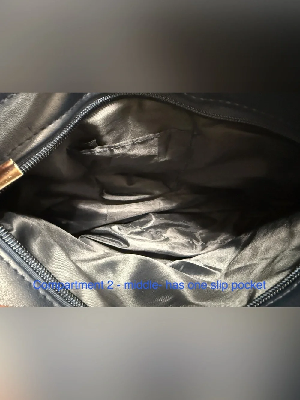 Classic Navy Genuine Leather Crossbody Shoulder Bag